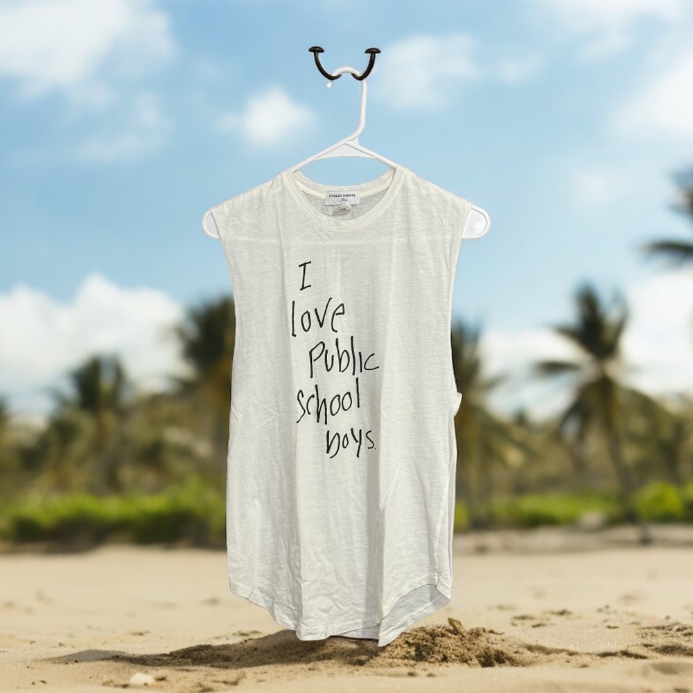 Public School For J Crew Graphic Tank Top